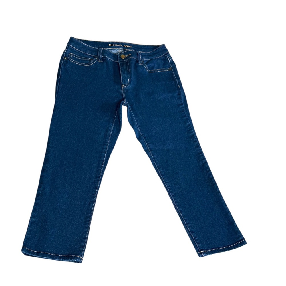 Michael Kors Women’s Cropped Stretch Jeans Sz 2 Below Knee 5 Pockets Zipper Fly